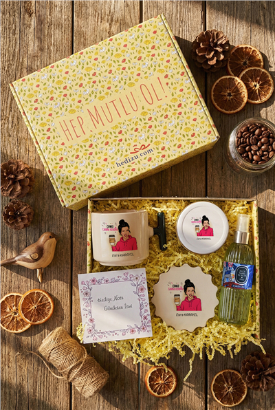 Çünkü Canım Kendim Hediye Kutusu - Kişiye Özel T Kupa, Kolonya, Bardak Altlığı, Mum