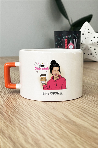 Çünkü Canım Kendim Kişiye Özel Lüks Fincan