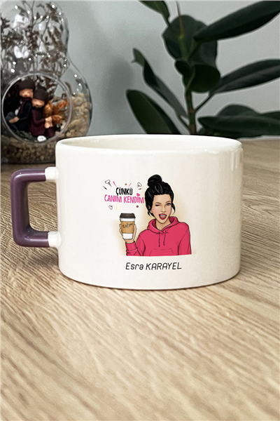 Çünkü Canım Kendim Kişiye Özel Lüks Fincan
