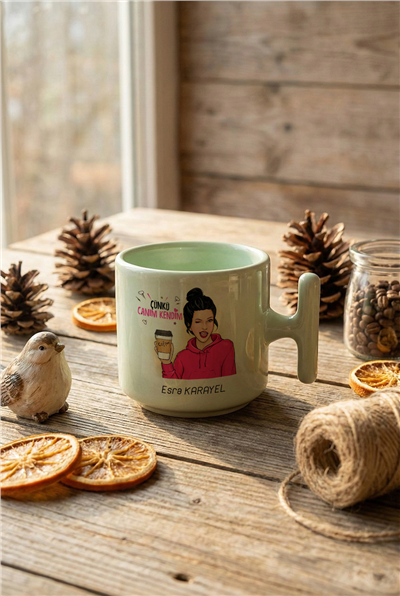 Çünkü Canım Kendim Kişiye Özel T Pastel Kupa