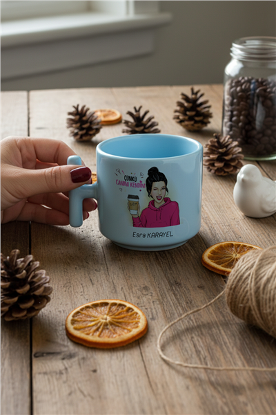 Çünkü Canım Kendim Kişiye Özel T Pastel Kupa