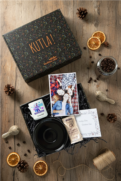 Developer Hediye Kutusu - Kişiye Özel Türk Kahvesi Fincanı, Türk Kahvesi 6 Gr, Fotoğraf 1 Adet