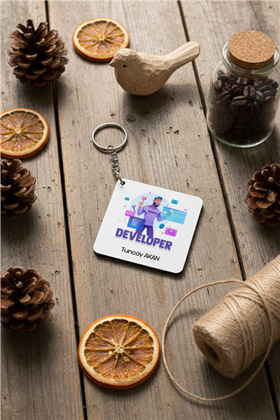 Developer Kişiye Özel Anahtarlık