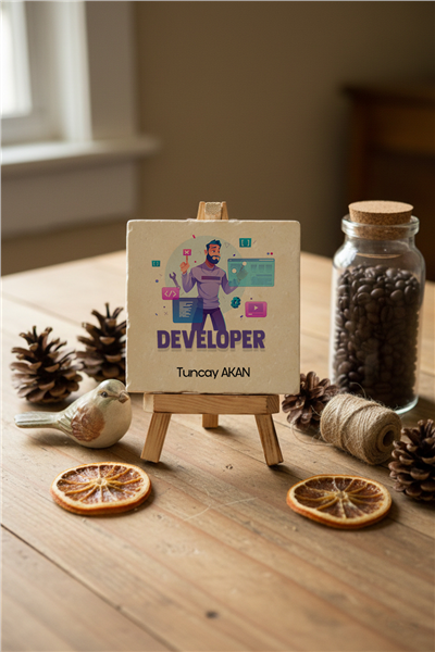 Developer Kişiye Özel Dekoratif Taş İsimlik