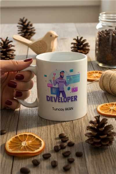 Developer Kişiye Özel Kupa Bardak Standart