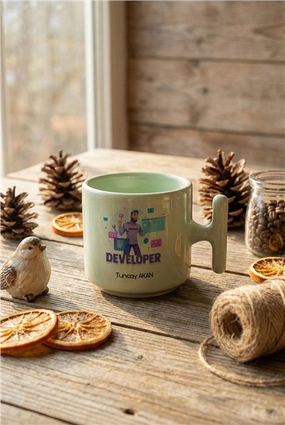 Developer Kişiye Özel T Pastel Kupa