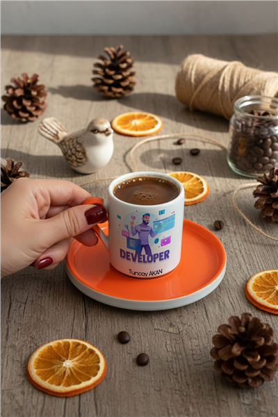 Developer Kişiye Özel Türk Kahvesi Fincanı
