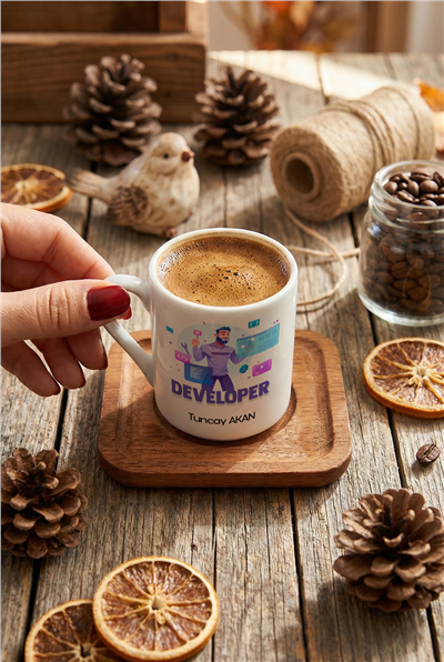 Developer Kişiye Özel Türk Kahvesi Fincanı
