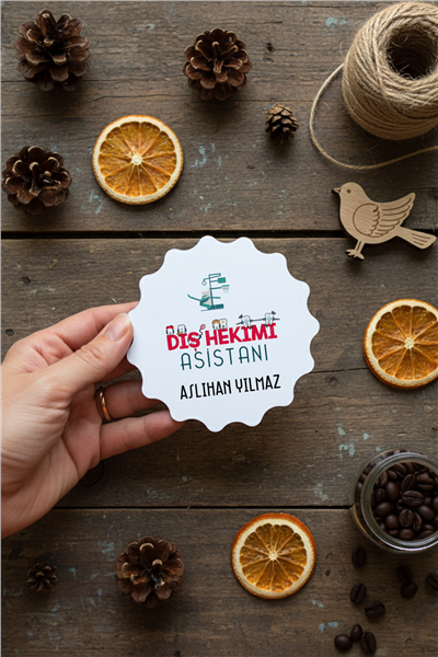 Diş Hekimi Asistanı Kişiye Özel Bardak Altlığı