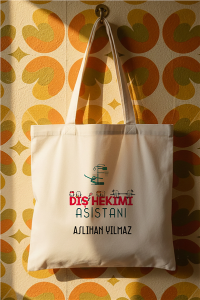 Diş Hekimi Asistanı Kişiye Özel Bez Çanta