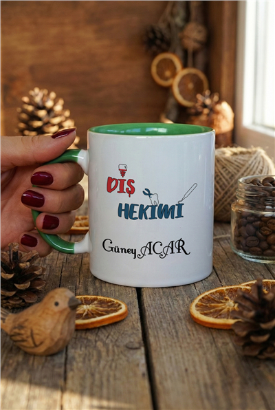 Diş Hekimi Kişiye Özel Kupa Bardak Standart