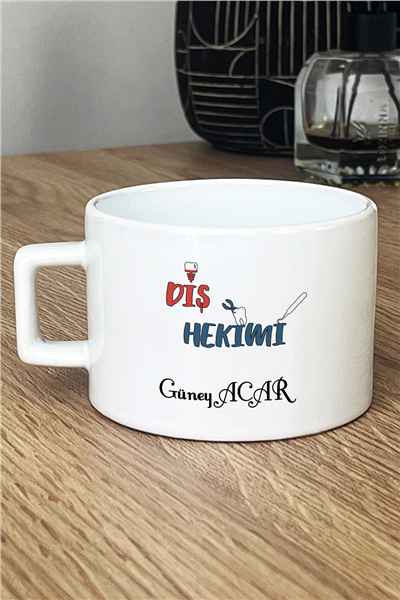 Diş Hekimi Kişiye Özel Lüks Fincan