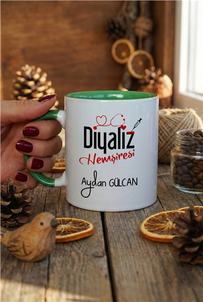 Diyaliz Hemşiresi Kişiye Özel Kupa Bardak Standart
