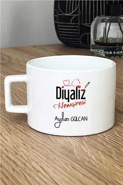 Diyaliz Hemşiresi Kişiye Özel Lüks Fincan