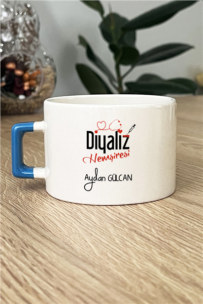 Diyaliz Hemşiresi Kişiye Özel Lüks Fincan