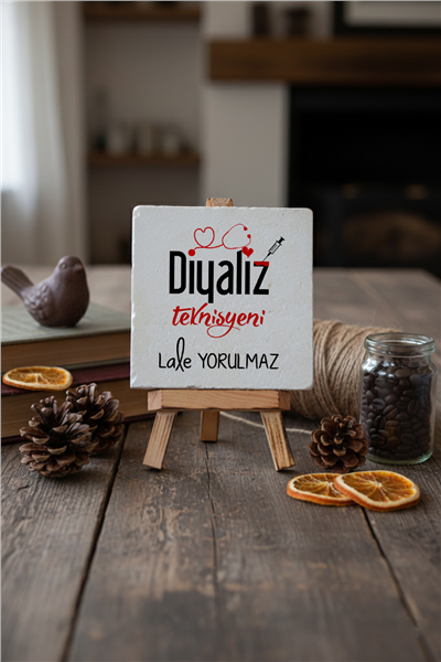 Diyaliz Teknisyeni Kişiye Özel Dekoratif Taş İsimlik