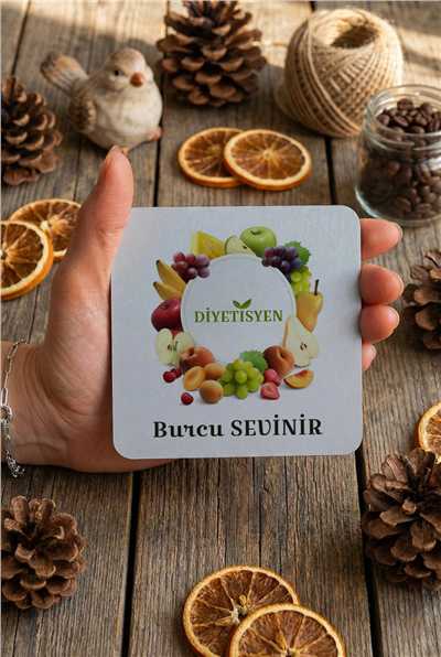 Diyetisyen Kişiye Özel Bardak Altlığı