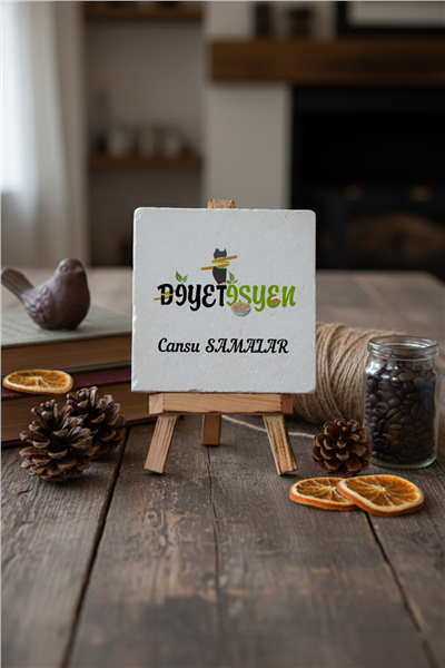 Diyetisyen Kişiye Özel Dekoratif Taş İsimlik
