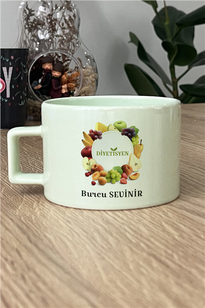Diyetisyen Kişiye Özel Lüks Pastel Fincan