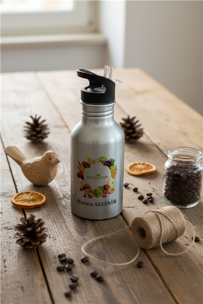 Diyetisyen Kişiye Özel Pipetli Matara