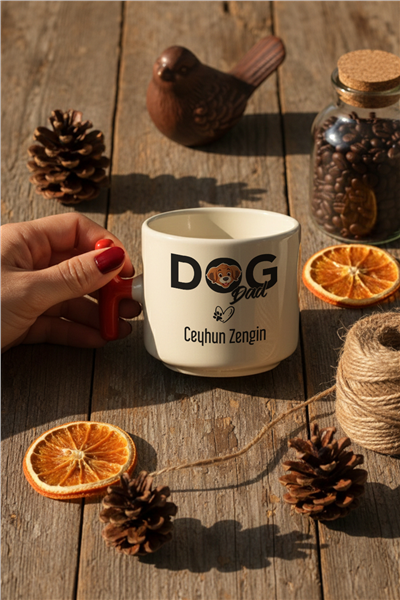 Dog Dad Kişiye Özel T Kupa