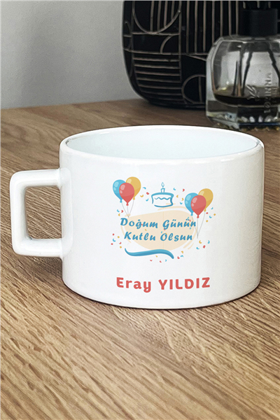 Doğum Günün Kutlu Olsun Kişiye Özel Lüks Fincan