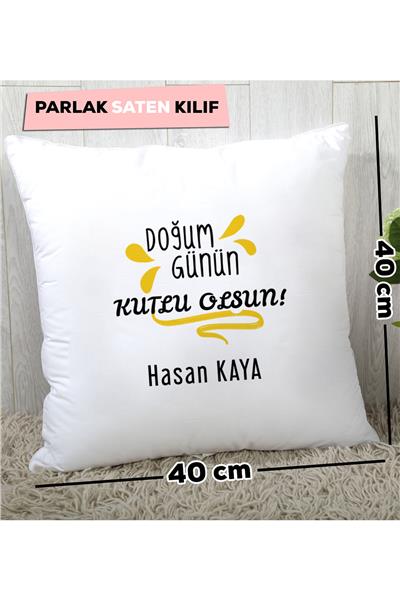 Doğum Günün Kutlu Olsun Kişiye Özel Yastık