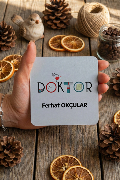 Doktor Kişiye Özel Bardak Altlığı