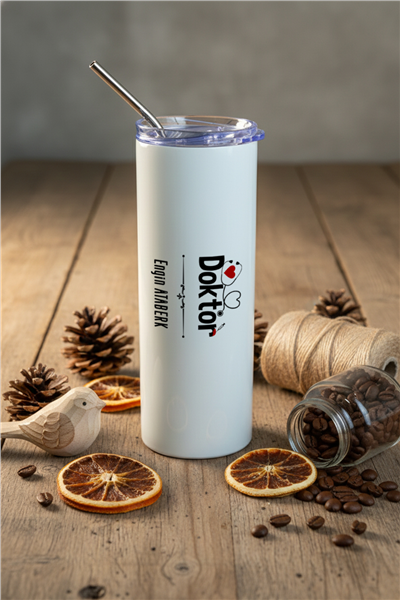 Doktor Kişiye Özel Pipetli Çelik Termos