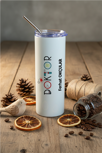 Doktor Kişiye Özel Pipetli Çelik Termos