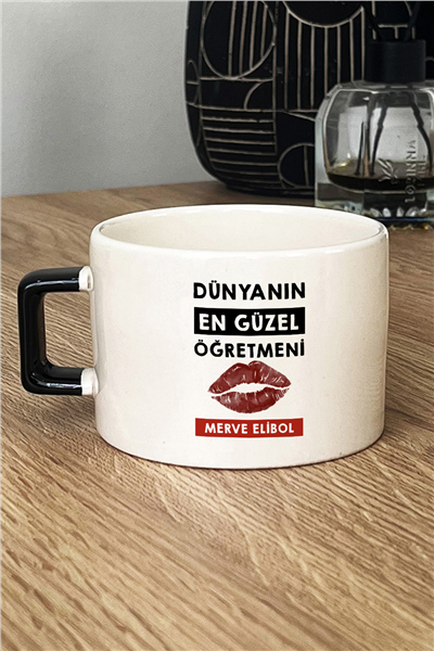 Dünyanın En Güzel Öğretmeni Kişiye Özel Lüks Fincan