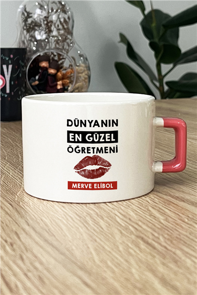 Dünyanın En Güzel Öğretmeni Kişiye Özel Lüks Fincan