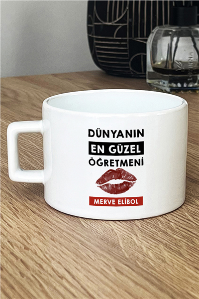 Dünyanın En Güzel Öğretmeni Kişiye Özel Lüks Fincan