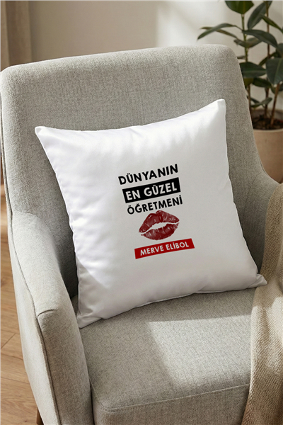Dünyanın En Güzel Öğretmeni Kişiye Özel Yastık