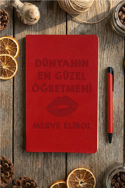 Dünyanın En Güzel Öğretmeni Kişiye Özel Defter ve Kalem