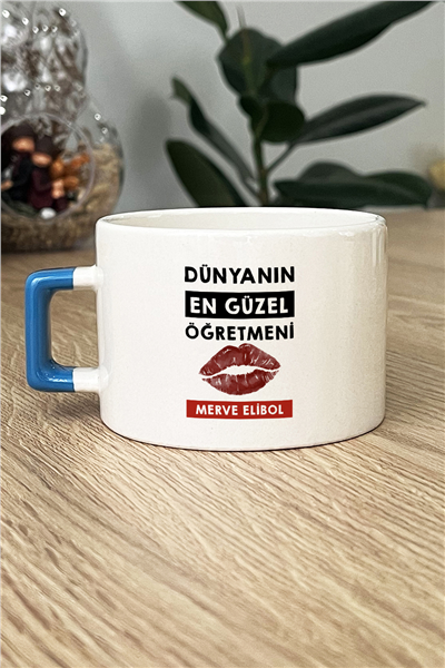 Dünyanın En Güzel Öğretmeni Kişiye Özel Lüks Fincan