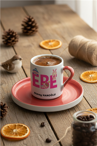 Ebe Kişiye Özel Türk Kahvesi Fincanı
