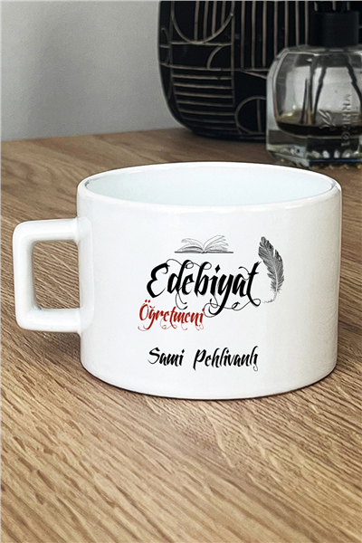 Edebiyat Öğretmeni Kişiye Özel Lüks Fincan