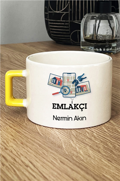 Emlakçı Kişiye Özel Lüks Fincan
