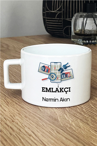 Emlakçı Kişiye Özel Lüks Fincan