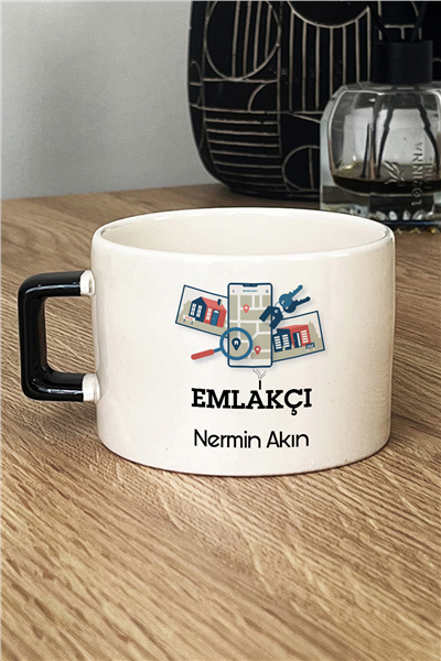 Emlakçı Kişiye Özel Lüks Fincan