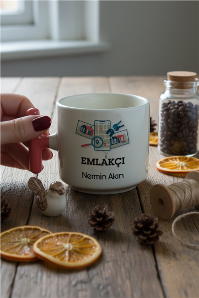 Emlakçı Kişiye Özel T Kupa