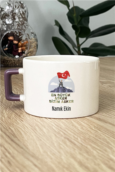 En Büyük Asker Kişiye Özel Lüks Fincan