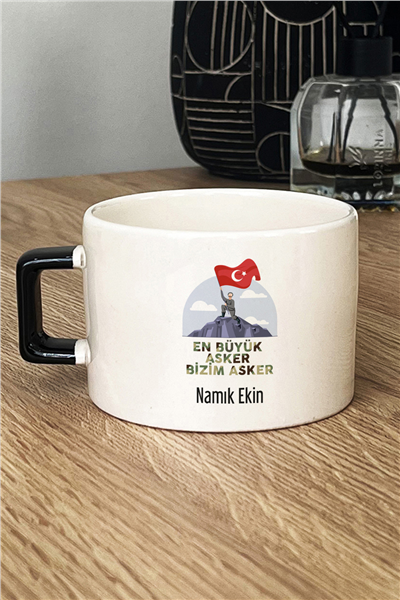 En Büyük Asker Kişiye Özel Lüks Fincan