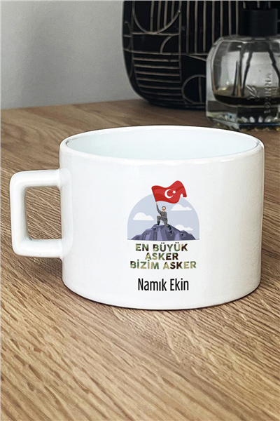 En Büyük Asker Kişiye Özel Lüks Fincan