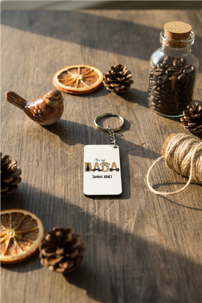 En İyi Baba Kişiye Özel Anahtarlık