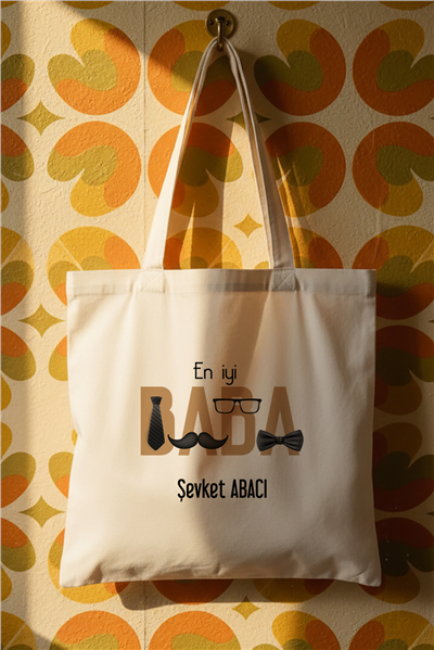 En İyi Baba Kişiye Özel Bez Çanta