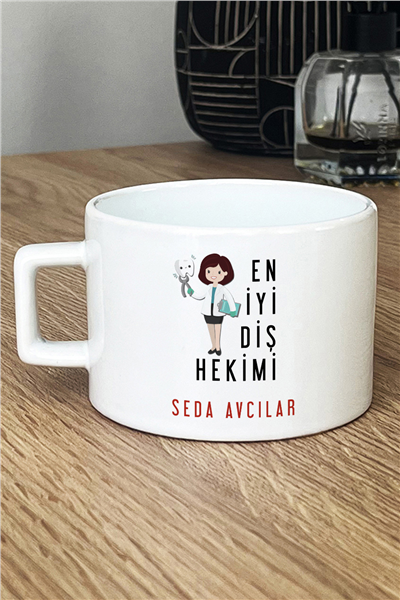En İyi Diş Hekimi Kişiye Özel Lüks Fincan