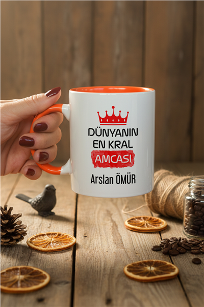 En Kral Amca Kişiye Özel Kupa Bardak Standart