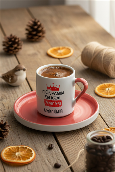 En Kral Amca Kişiye Özel Türk Kahvesi Fincanı